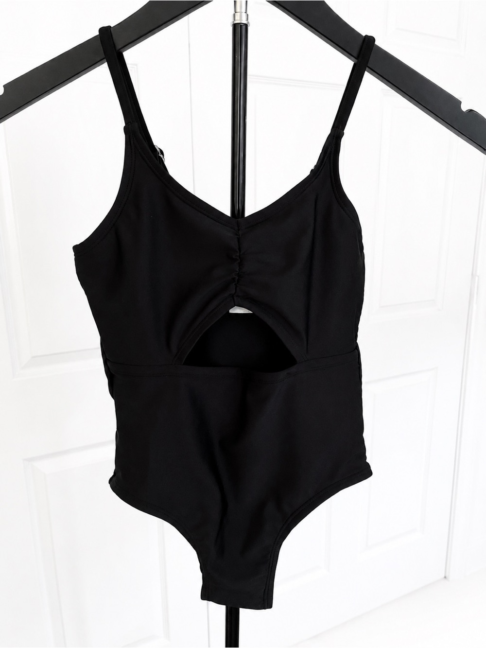 art class Black One-Piece Swimsuit with Back Cutout